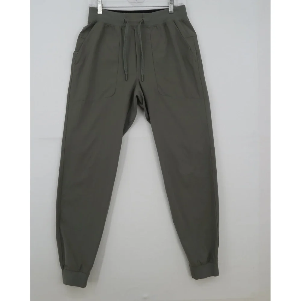 Lululemon Lab Joggers Mens Medium Olive Green Athletic Tapered Sweatpants Pants